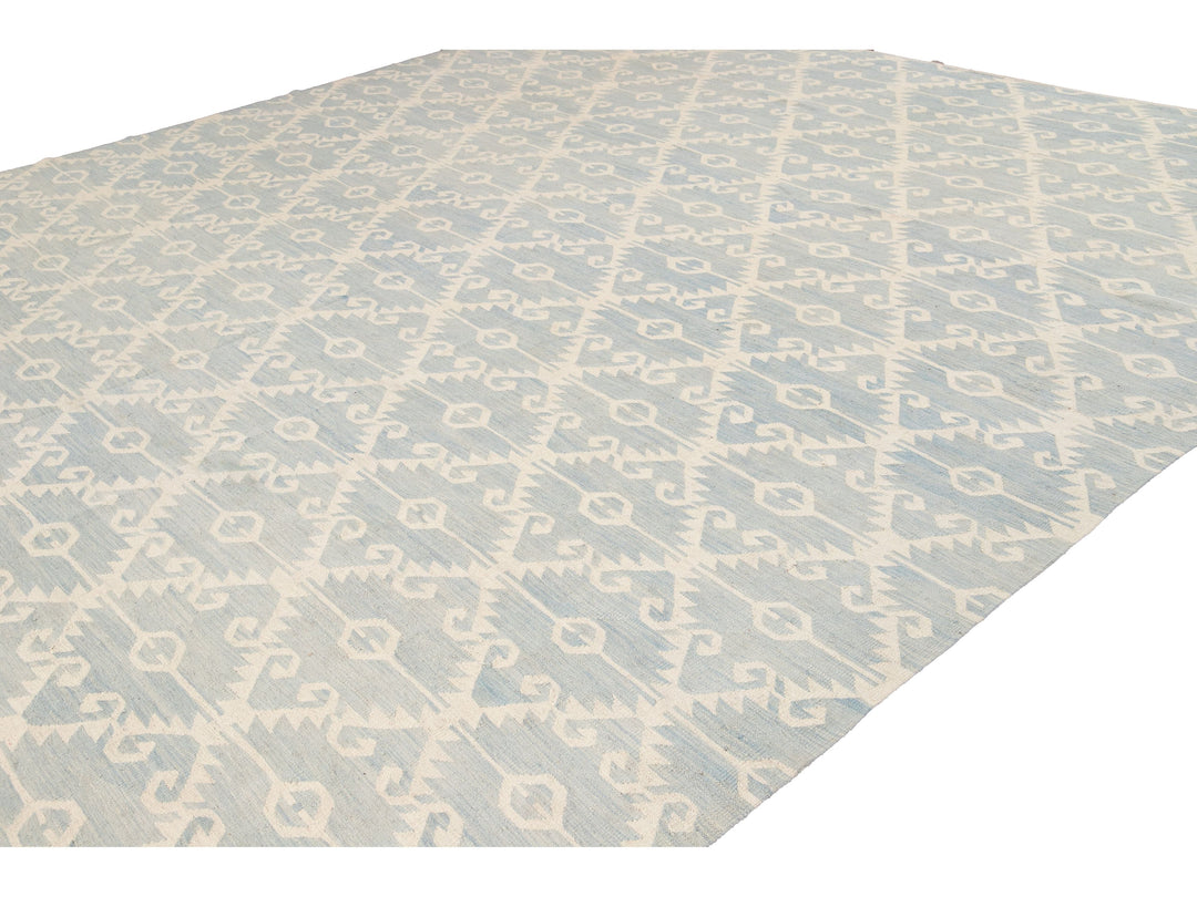 Modern Kilim Wool Rug 12 X 16