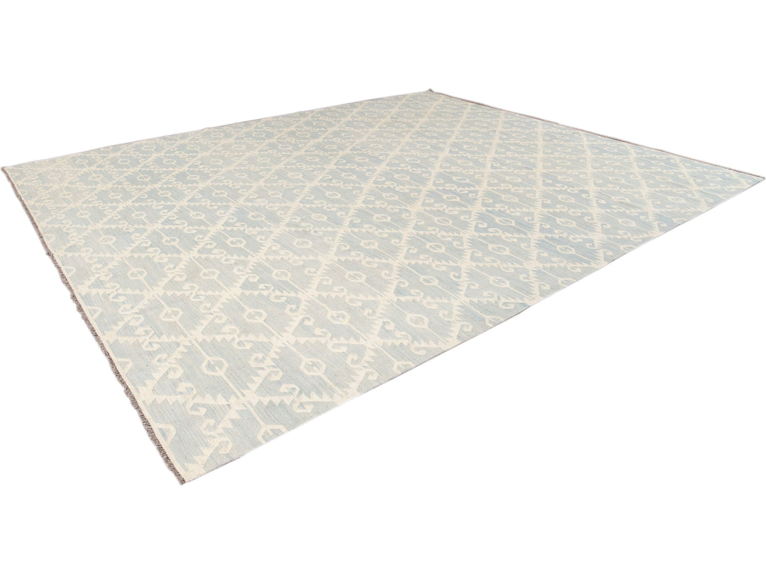 Modern Kilim Wool Rug 12 X 16