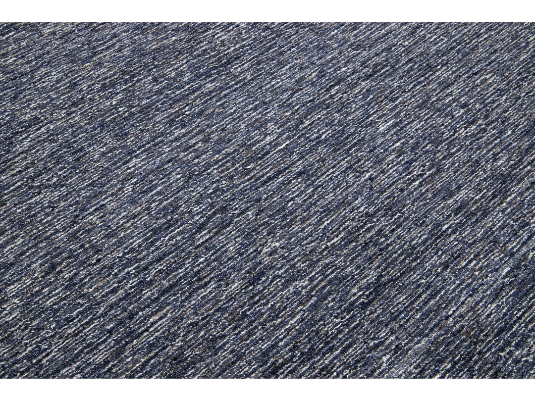 Modern Texture Wool Rug 8 X 10