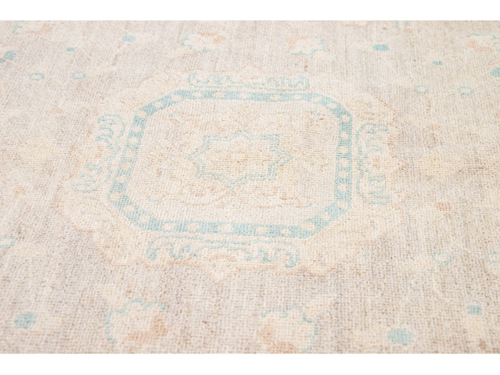 Modern Oushak Wool Rug 12 X 18