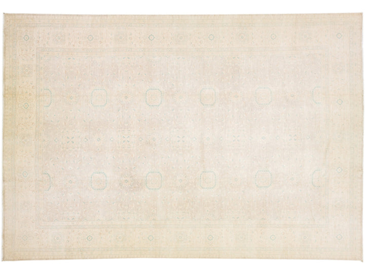 Modern Oushak Wool Rug 12 X 18