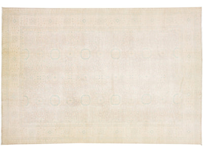Modern Oushak Wool Rug 12 X 18