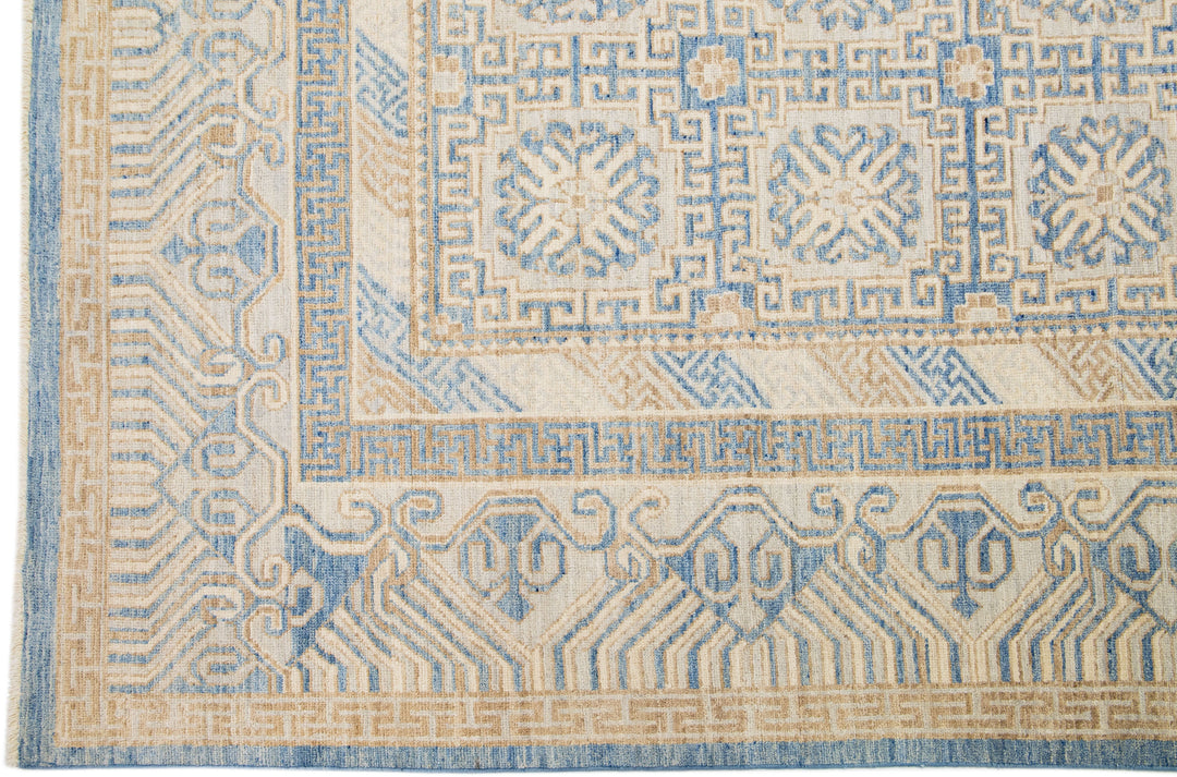 Modern Khotan Wool Rug 12 X 15