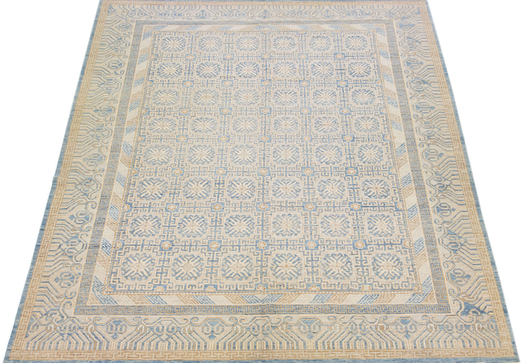 Modern Khotan Wool Rug 12 X 15