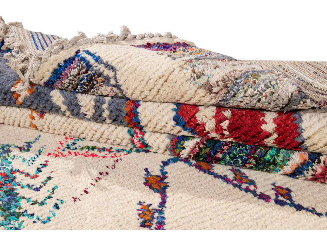 Modern Moroccan Wool Rug 9 X 12