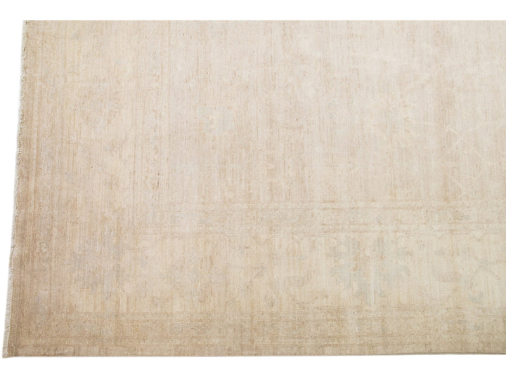 Modern Oushak Wool Rug 12 X 14