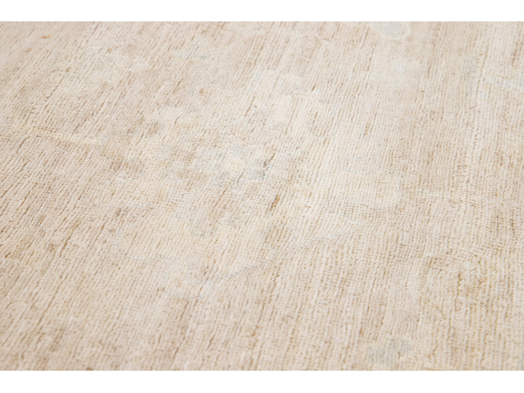 Modern Oushak Wool Rug 12 X 14
