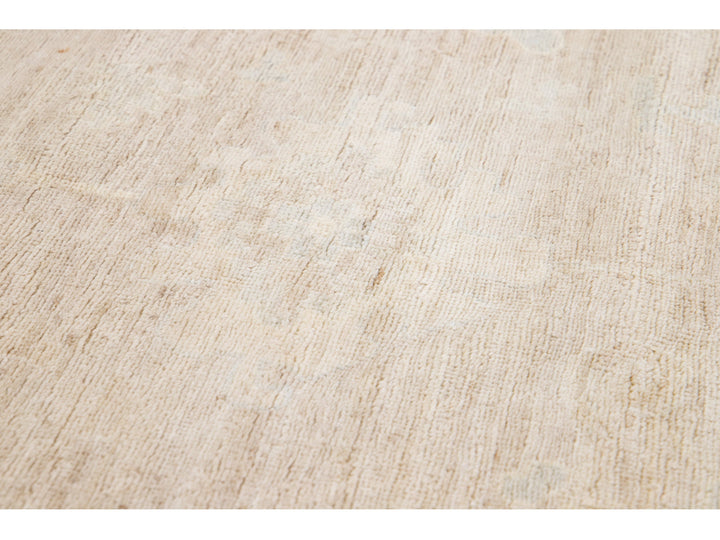 Modern Oushak Wool Rug 12 X 14