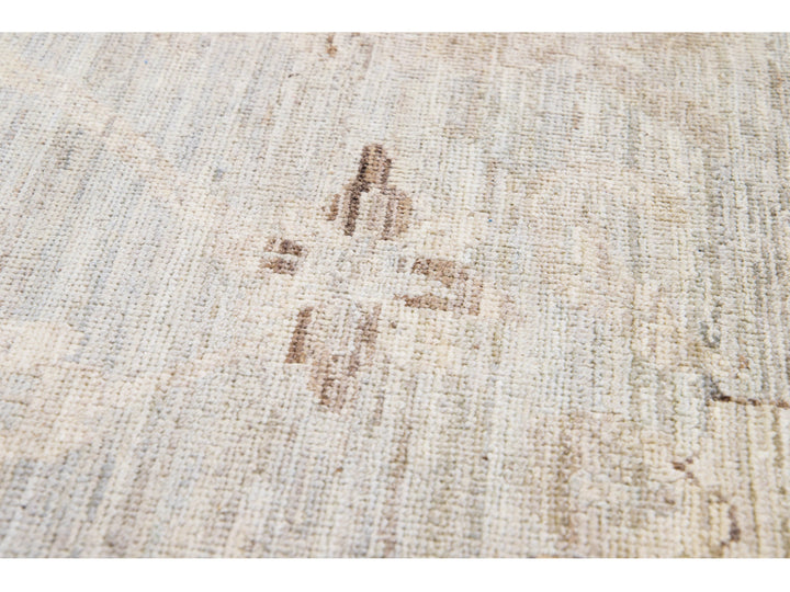 Modern Oushak Wool Rug 10 X 14
