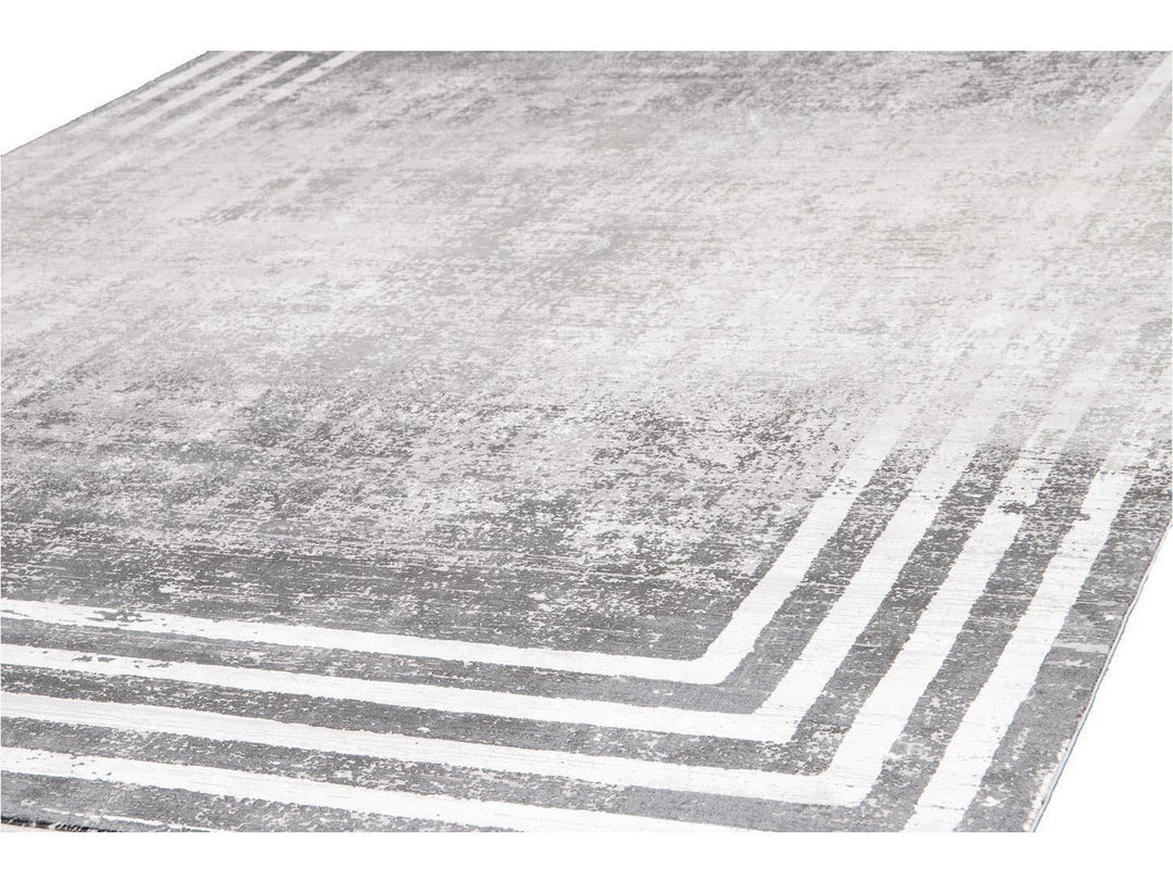 Contemporary Wool and Silk Rug 10 X 13