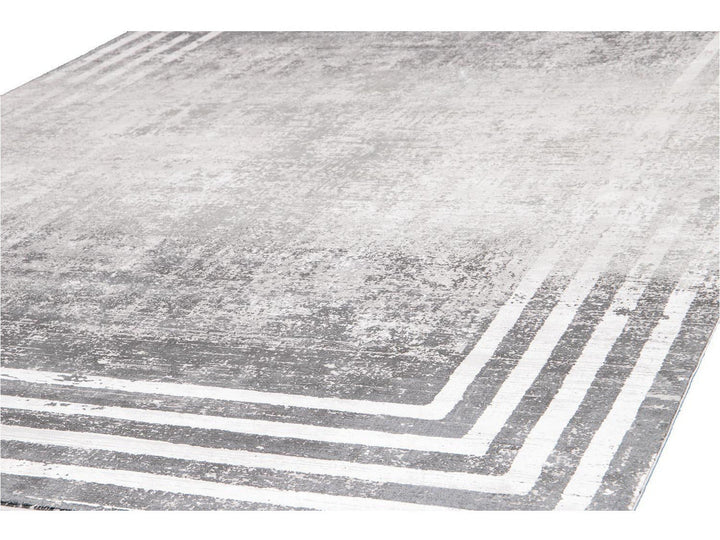 Contemporary Wool and Silk Rug 10 X 13