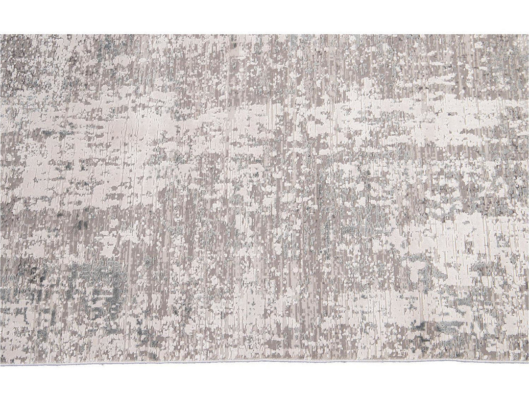 Contemporary Wool and Silk Rug 10 X 13