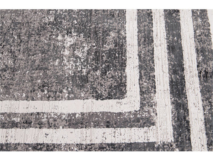 Contemporary Wool and Silk Rug 10 X 13