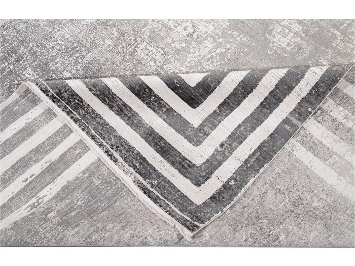 Contemporary Wool and Silk Rug 10 X 13