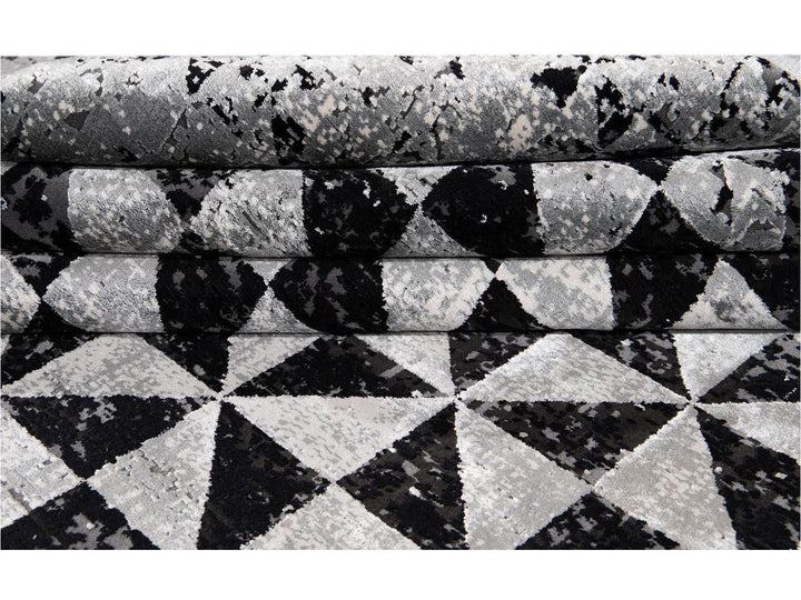 Contemporary Wool and Silk Rug 8 X 11