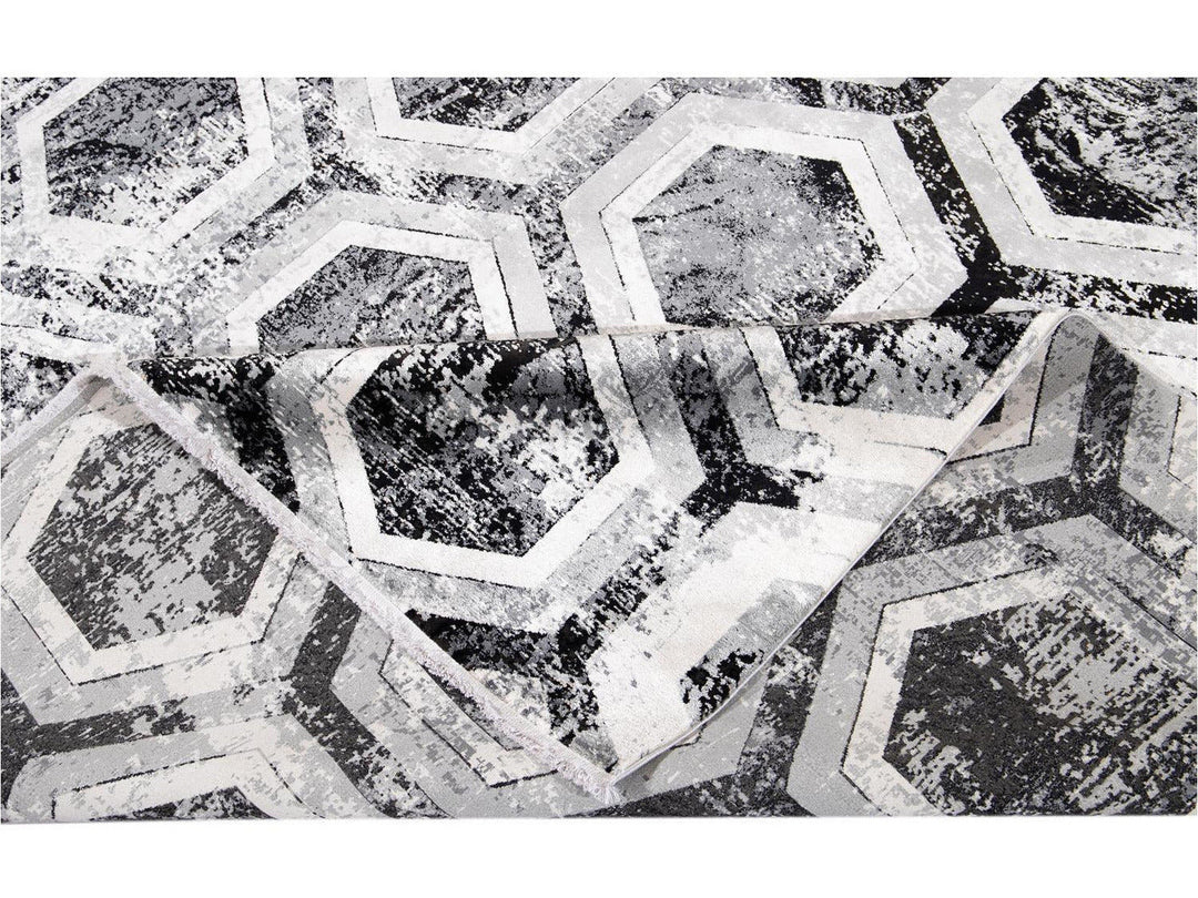 Contemporary Wool and Silk Rug 10 X 13
