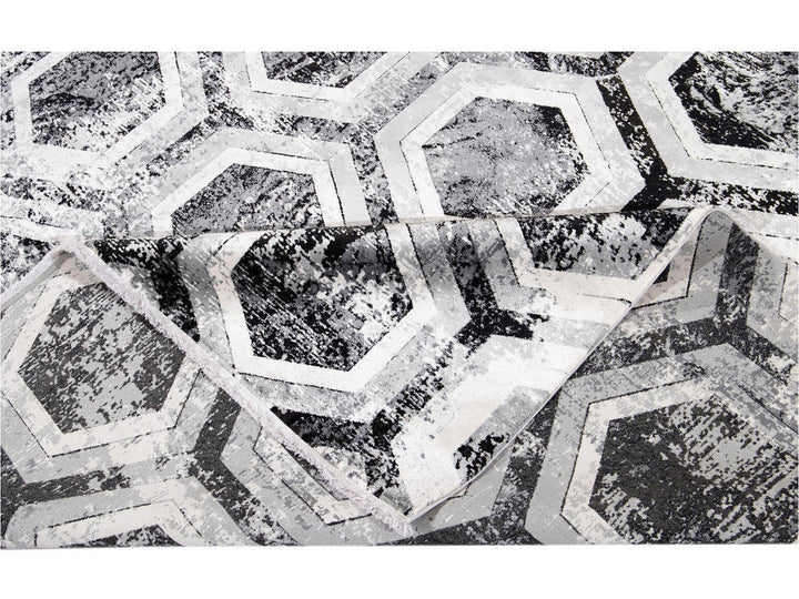 Contemporary Wool and Silk Rug 10 X 13