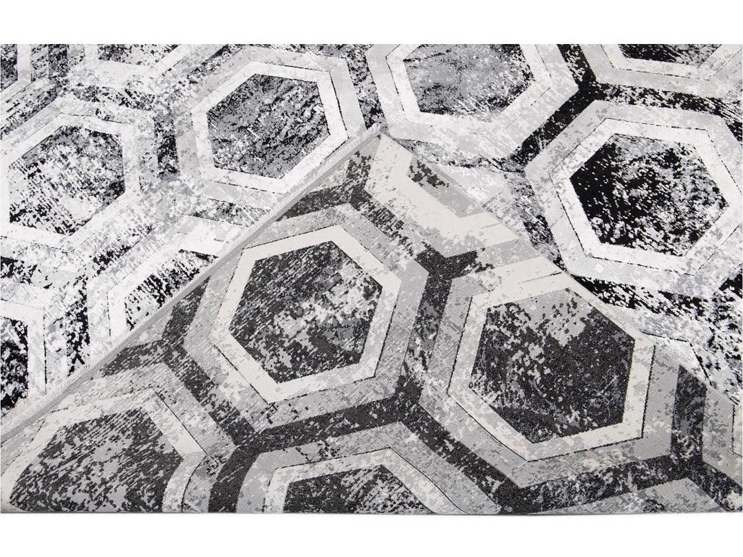 Contemporary Wool and Silk Rug 10 X 13