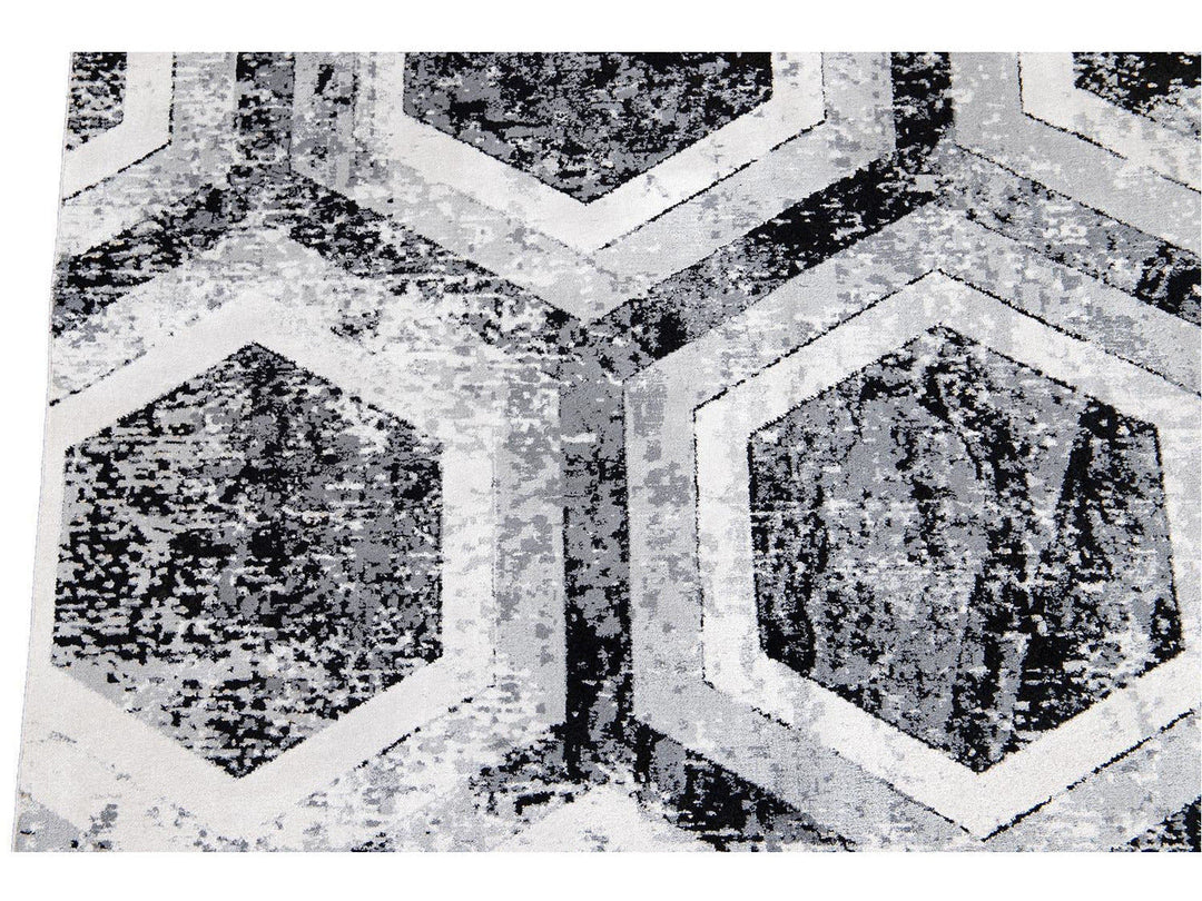 Contemporary Wool and Silk Rug 10 X 13