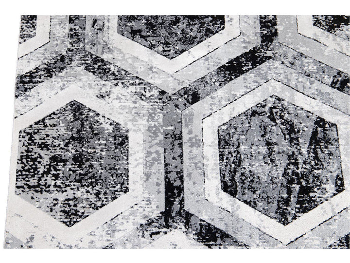 Contemporary Wool and Silk Rug 10 X 13