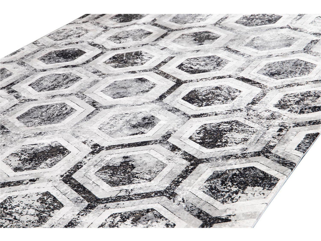 Contemporary Wool and Silk Rug 10 X 13