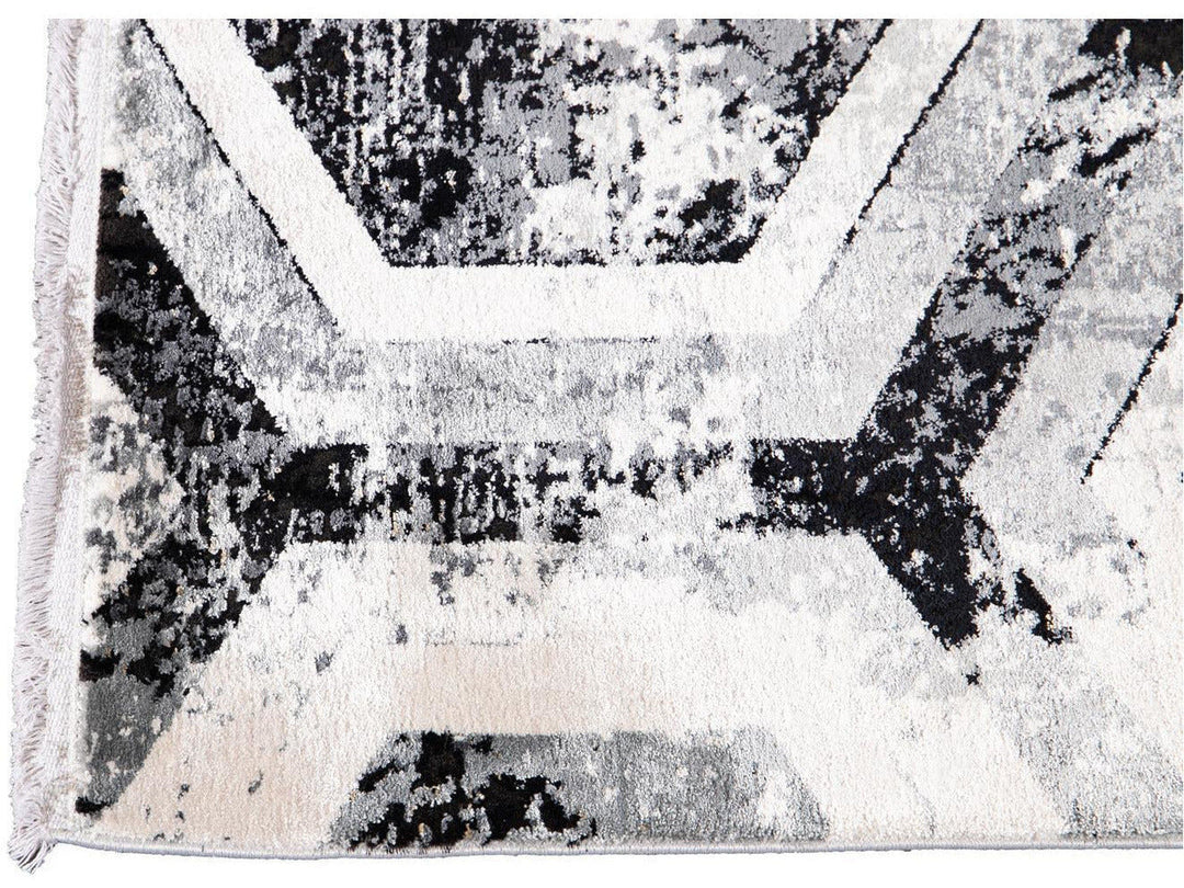 Contemporary Wool and Silk Rug 10 X 13