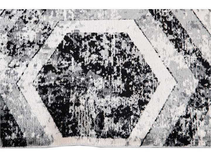 Contemporary Wool and Silk Rug 10 X 13