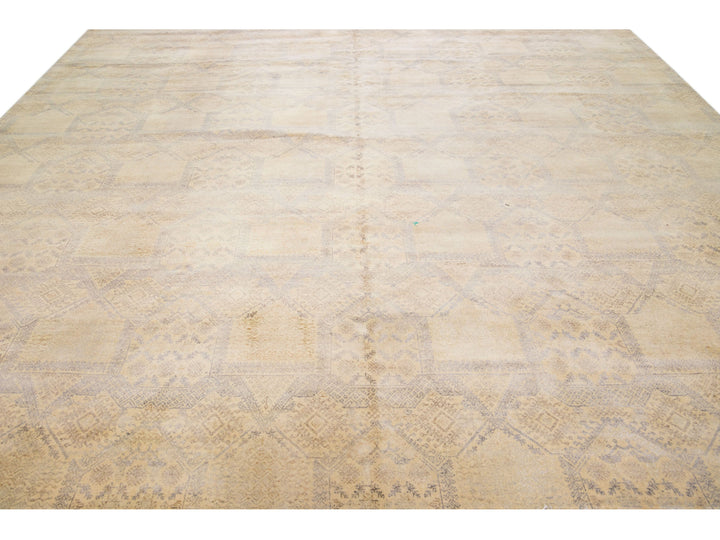 Modern Indian Wool Rug 12 X 12