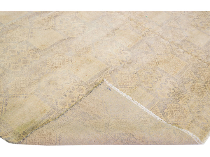 Modern Indian Wool Rug 12 X 12