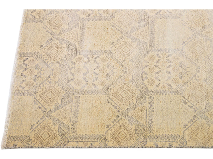 Modern Indian Wool Rug 12 X 12