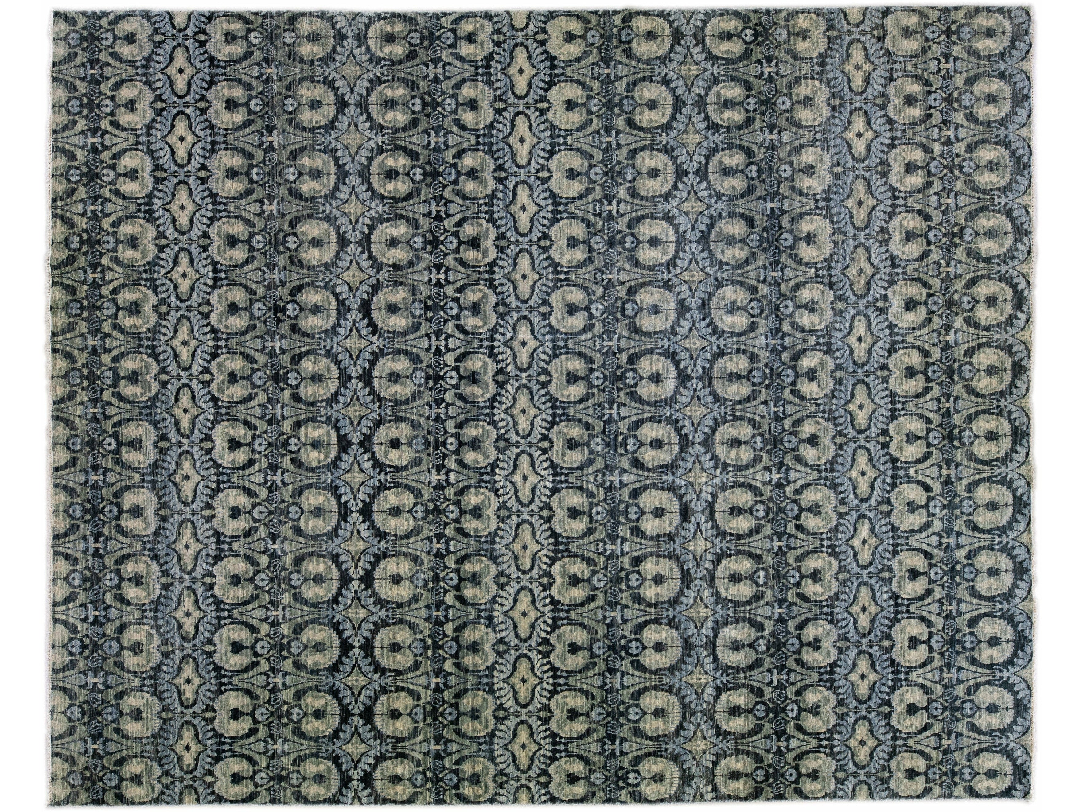 Modern Ikat Wool Rug 12 X 15 – Alexanders Artisan Rugs Official Website
