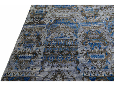 Transitional Indian Wool Rug 12 X 15