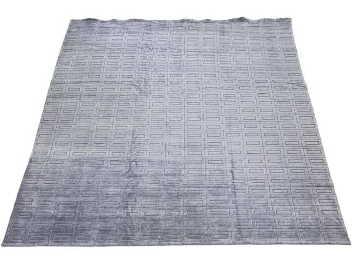 Modern Ikat Wool Rug 12 X 15