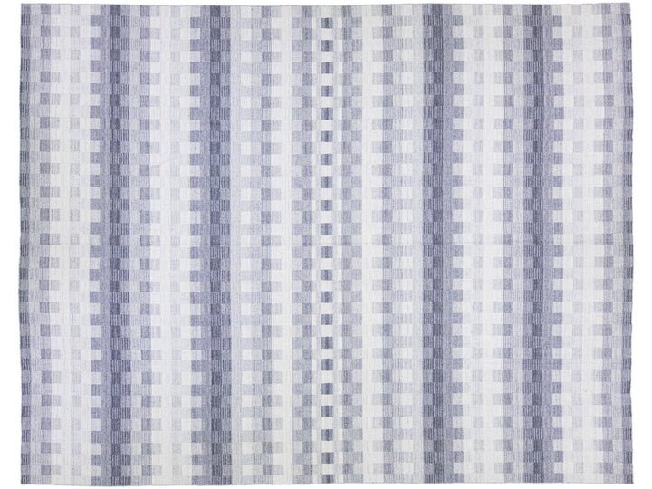 Modern Kilim Flatweave Wool Rug 12 X 15