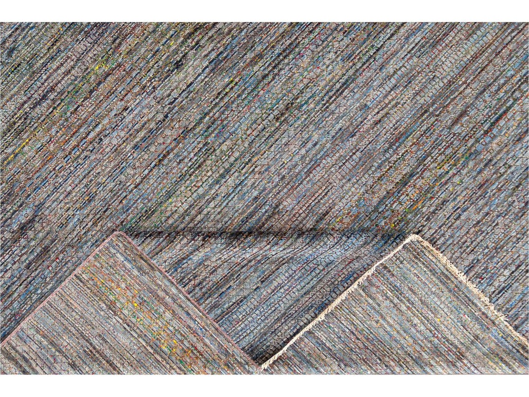 21st Century Modern Sari Wool Rug 10' x 14'