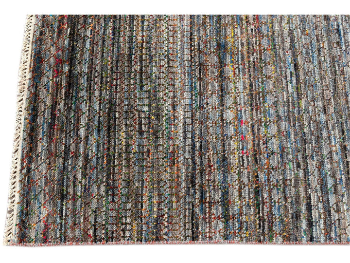 21st Century Modern Sari Wool Rug 10' x 14'