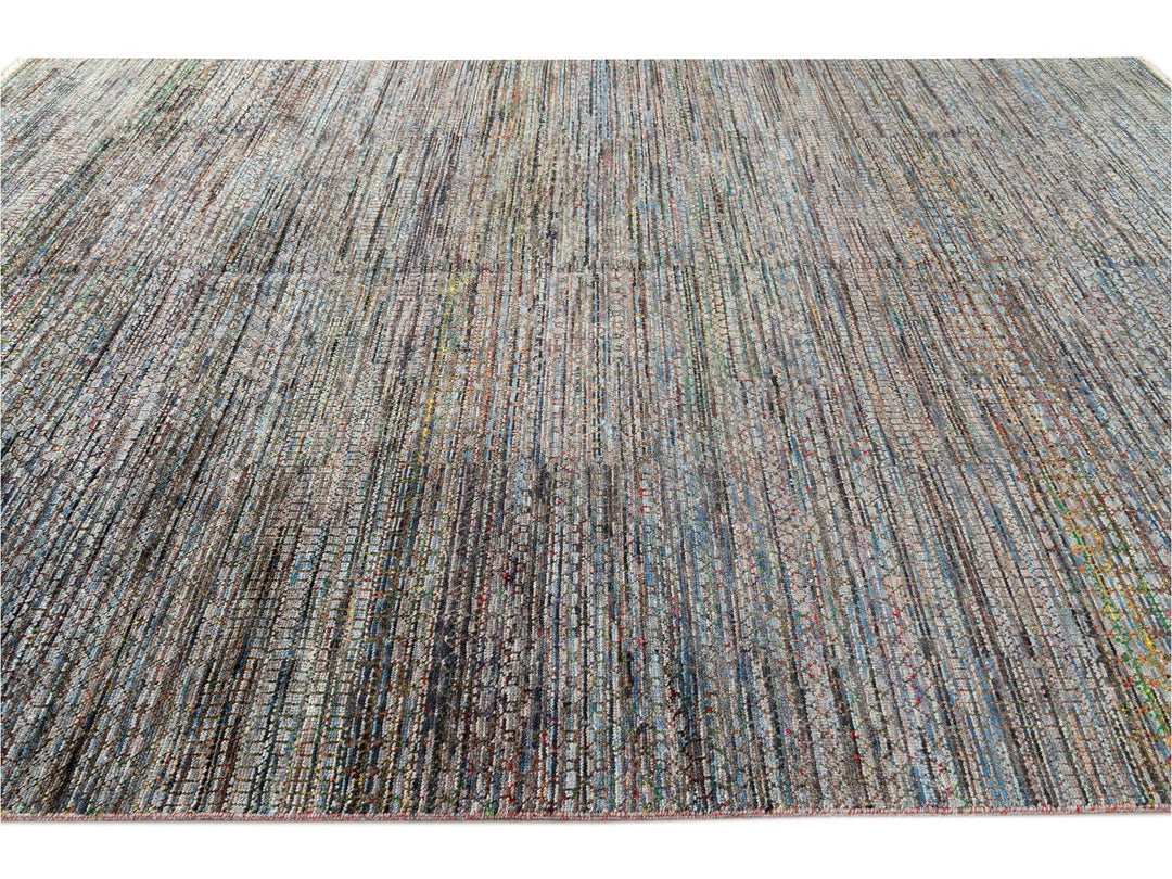 21st Century Modern Sari Wool Rug 10' x 14'