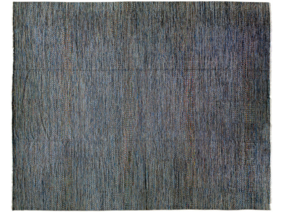 Modern Savannah Handmade Multicolor Geometric Oversize Wool Rug