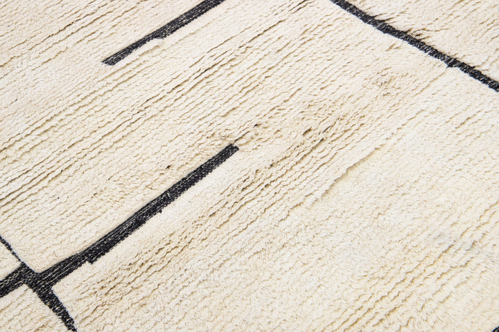 Modern Moroccan Wool Rug 12 X 15