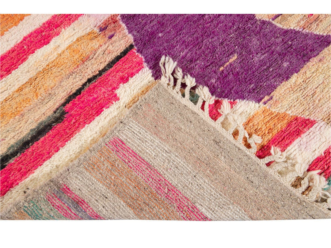 Vintage Beni Ourain Moroccan Wool Rug 6 X 10