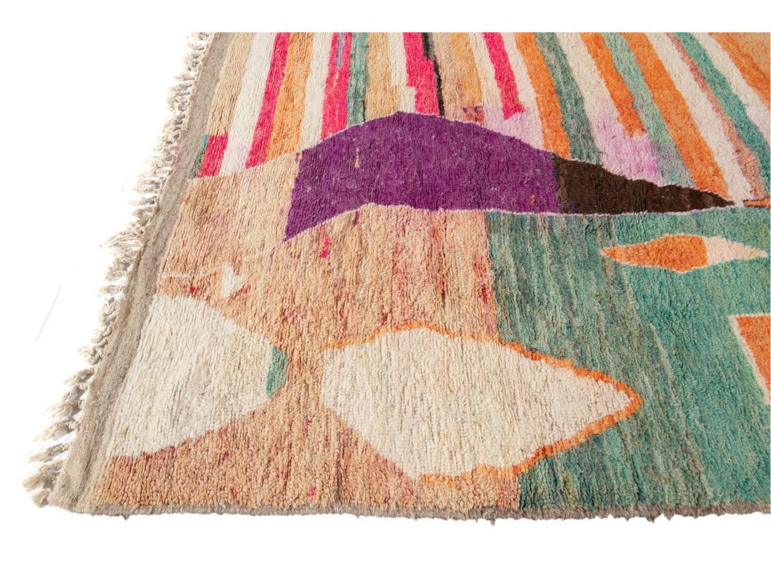 Vintage Beni Ourain Moroccan Wool Rug 6 X 10