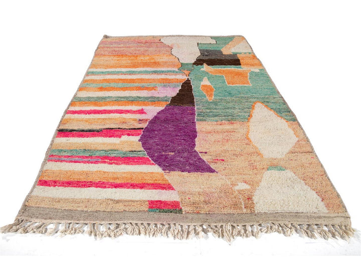 Vintage Beni Ourain Moroccan Wool Rug 6 X 10