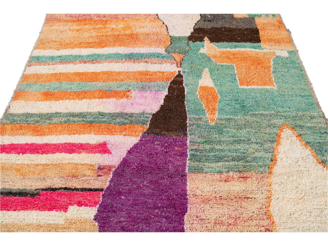 Vintage Beni Ourain Moroccan Wool Rug 6 X 10