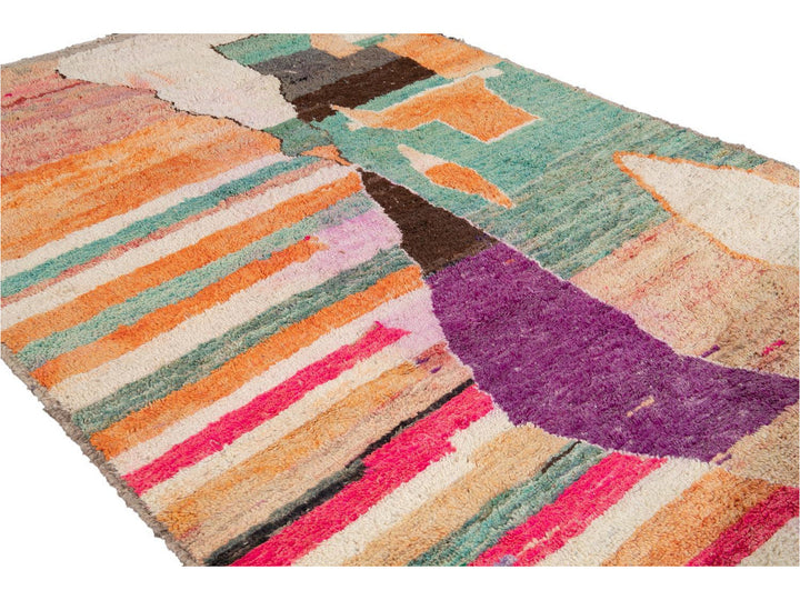 Vintage Beni Ourain Moroccan Wool Rug 6 X 10