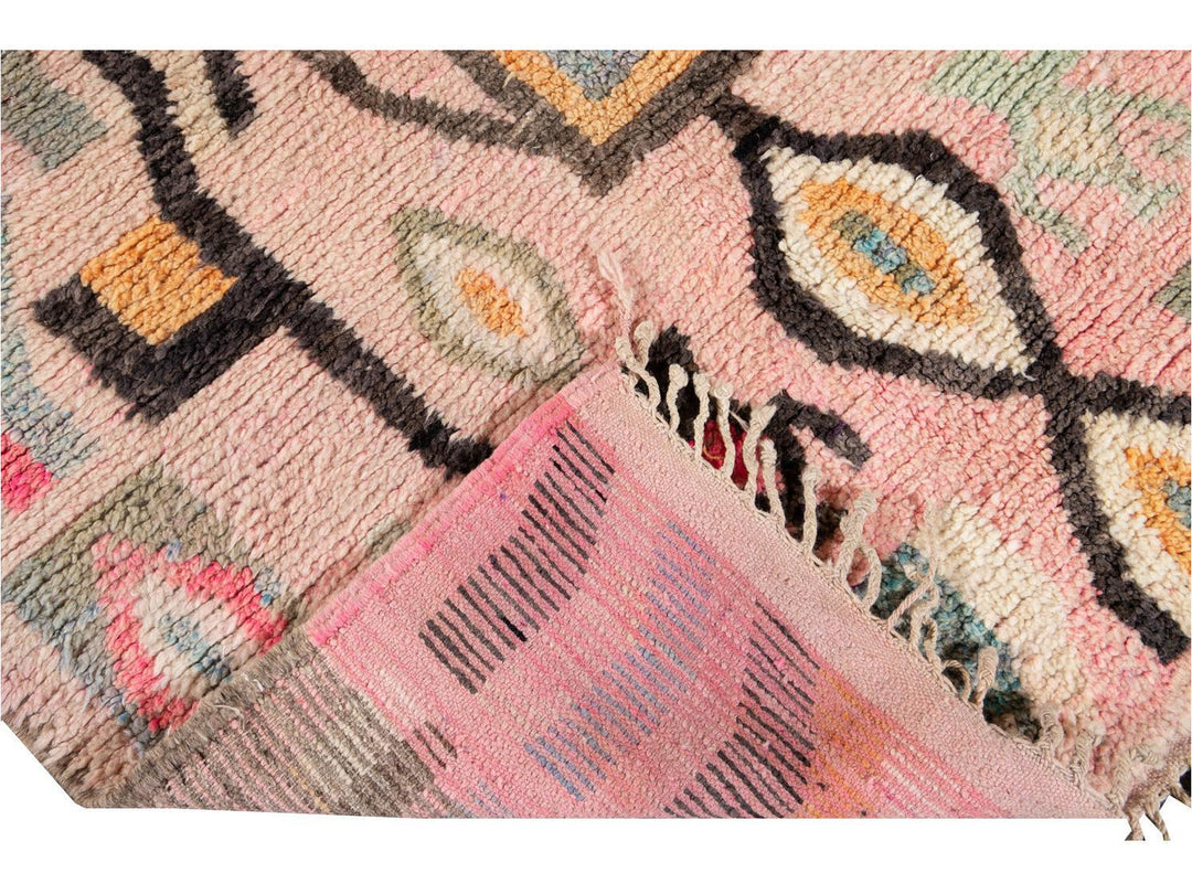 Vintage Azilal Moroccan Wool Rug 5 X 8