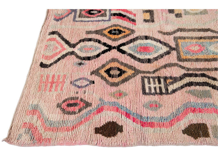 Vintage Azilal Moroccan Wool Rug 5 X 8
