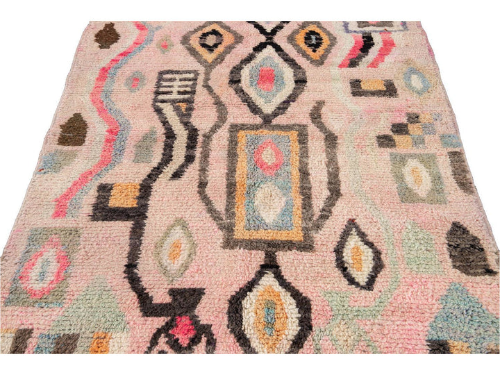 Vintage Azilal Moroccan Wool Rug 5 X 8