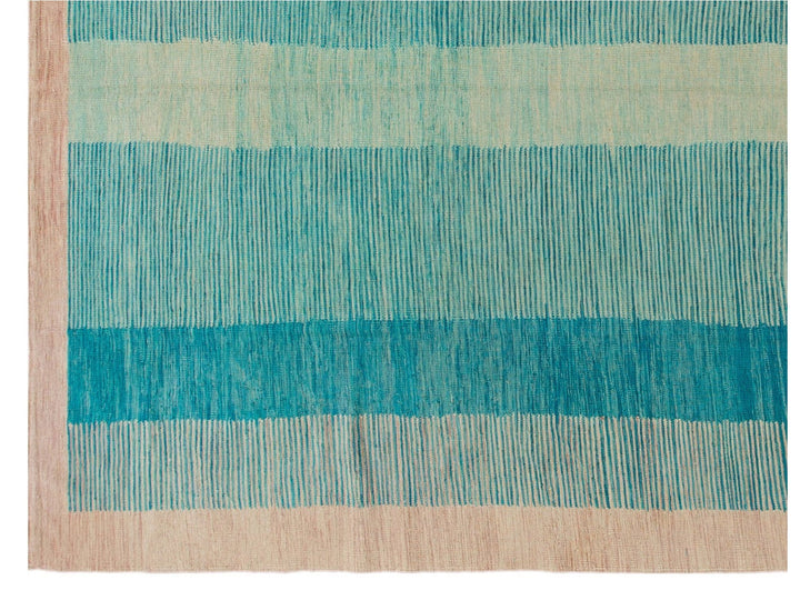 Modern Kilim Wool Rug 9 X 12