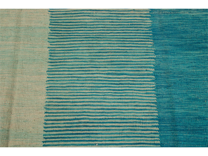 Modern Kilim Wool Rug 9 X 12