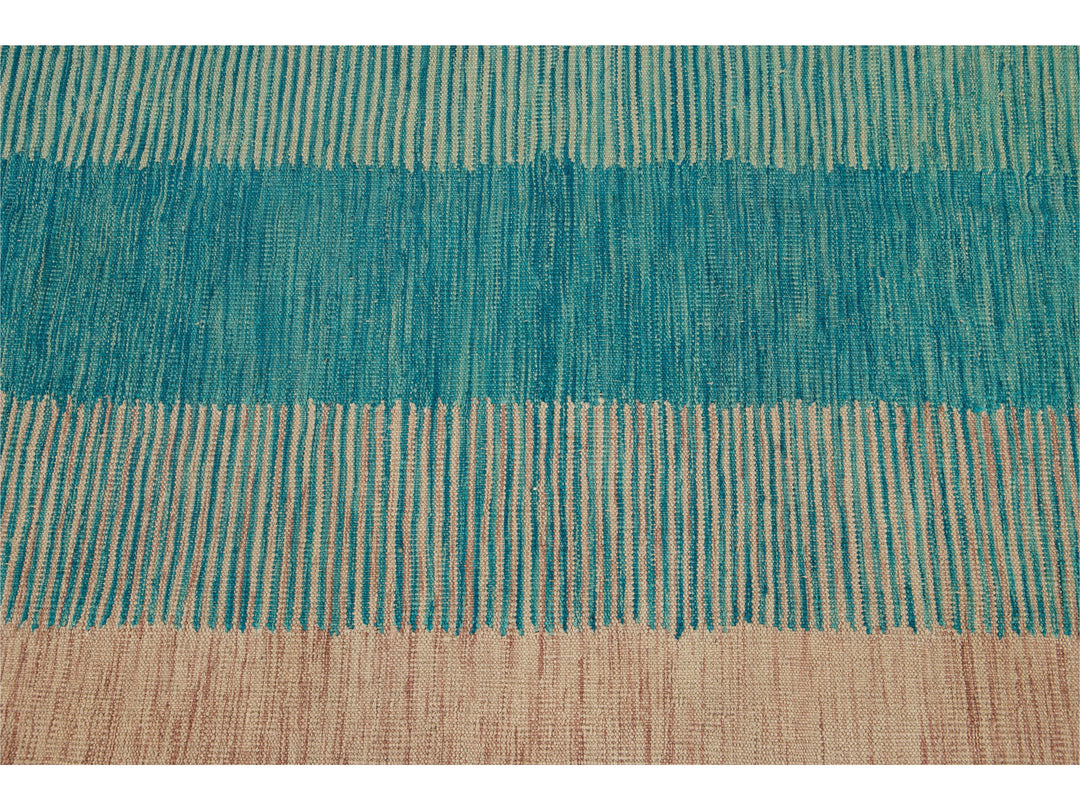 Modern Kilim Wool Rug 9 X 12